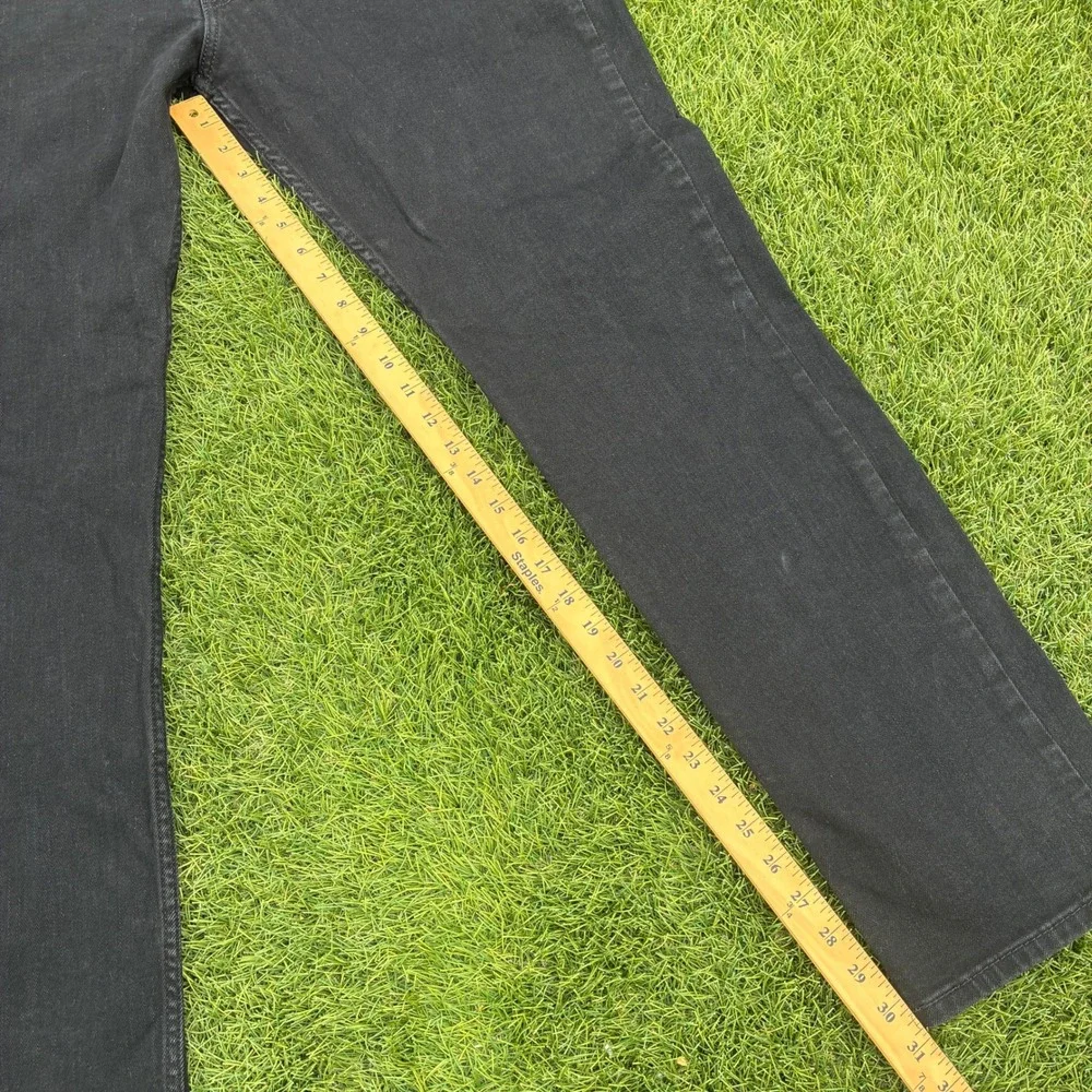 Levis 511 Slim Fit Black Jeans Mens 38x31 Solid Denim Pants Cotton Classic Work